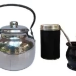 Set Combo Matero Pava Mate Yerbera Azucarera Bombilla