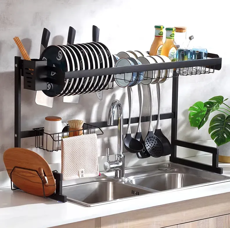 Secaplatos Escurridor Para Cocina De Aluminio Multifuncion - Imagen 3