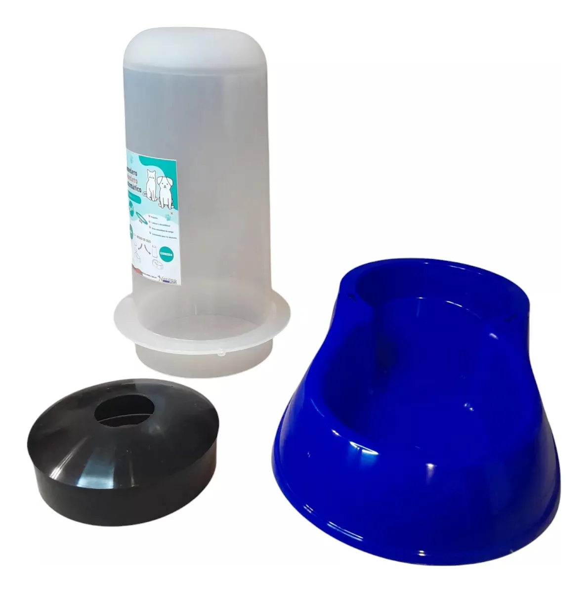 Bebedero / Comedero Automatico 2 En 1 Capacidad 3 Lts 2 Kg - Imagen 2