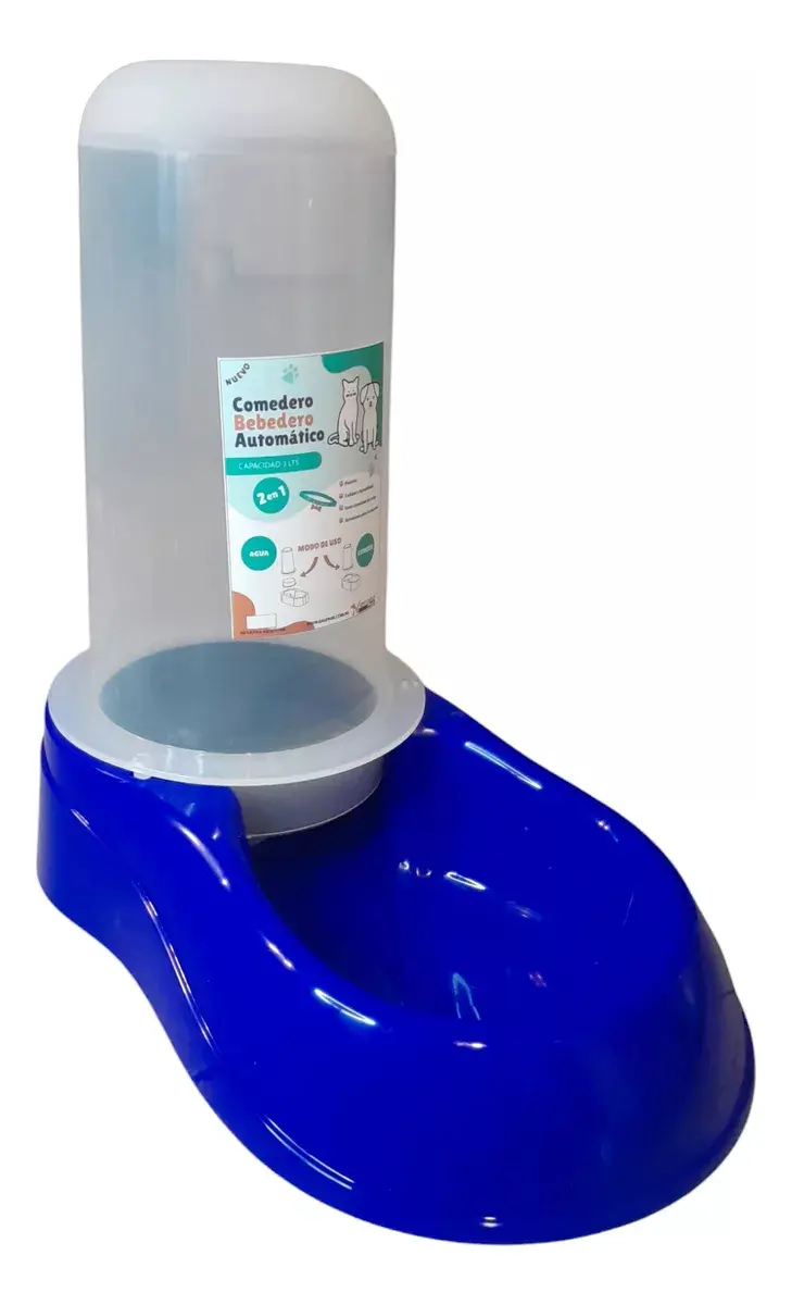 Bebedero / Comedero Automatico 2 En 1 Capacidad 3 Lts 2 Kg