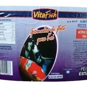 Alimento Para Carpas Koi De Flote Vitafish X 1,8 Kg Estanque