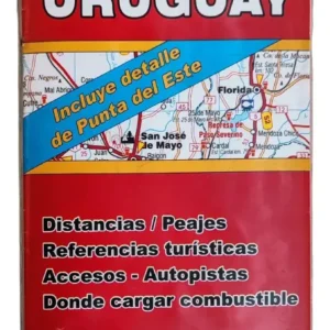 Mapa De Rutas Y Caminos De Uruguay Incluye Punta Del Este